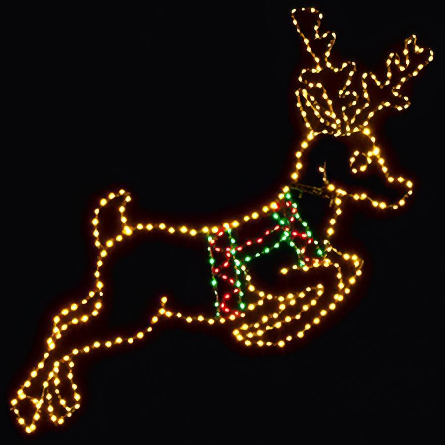 Prancing Reindeer Light Sculpture